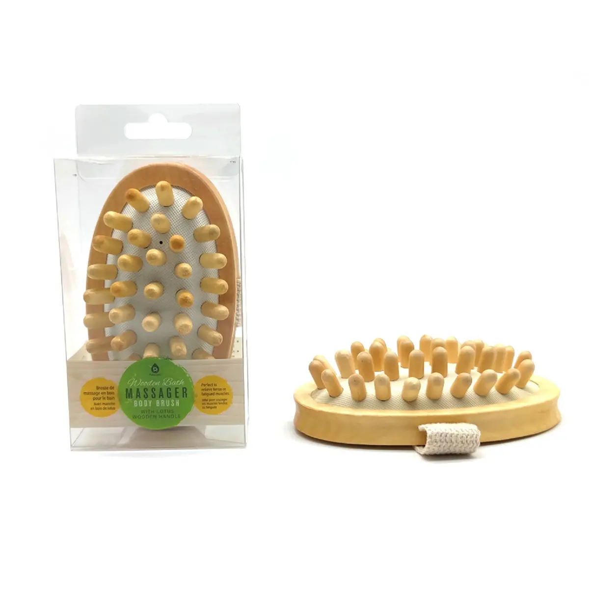 Pursonic Rubber Massager With Lotus Wooden Handle 1