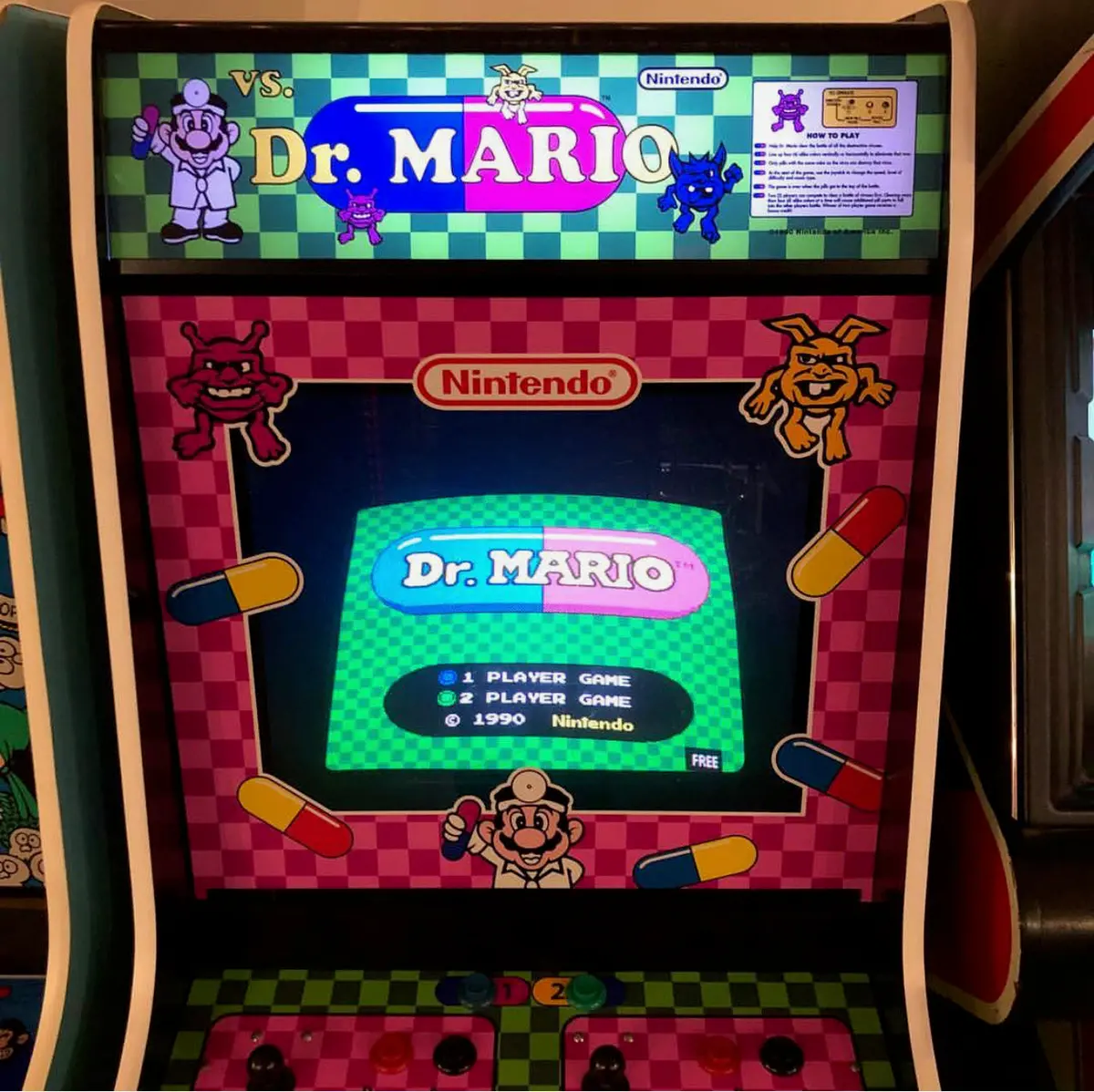 Dr Mario Arcade Bezel 1