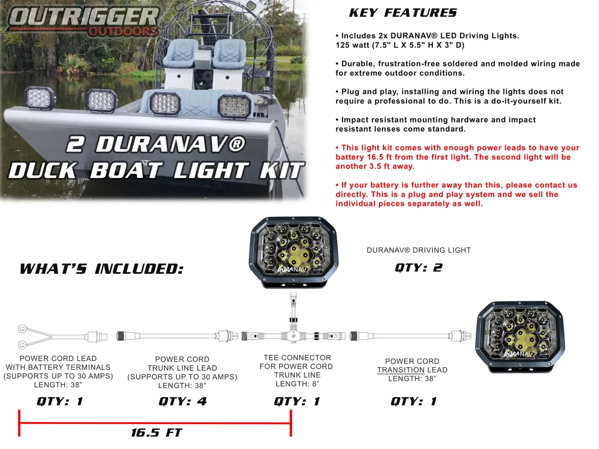Duranav® Duck Boat Light Kits 1