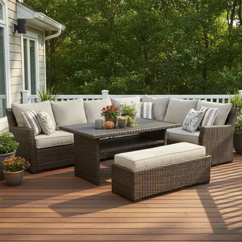 Brook Ranch Sectional Set 1