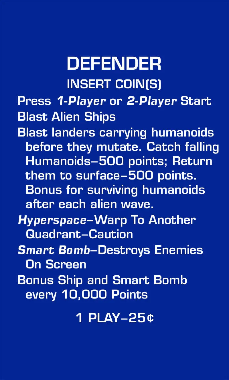 Defender Instruction Decal 1