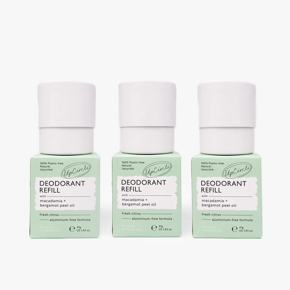 Upcircle 3X Deodorant Refills With Macadamia + Bergamot 1
