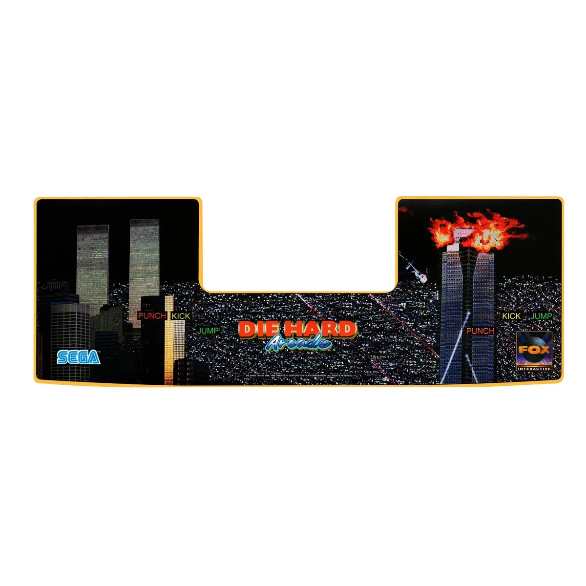 Die Hard Arcade Game Cpo - Control Panel Overlay 1