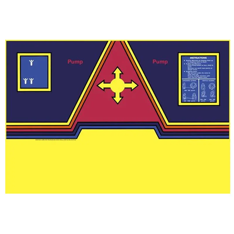 Dig Dug Cpo - Control Panel Overlay 1
