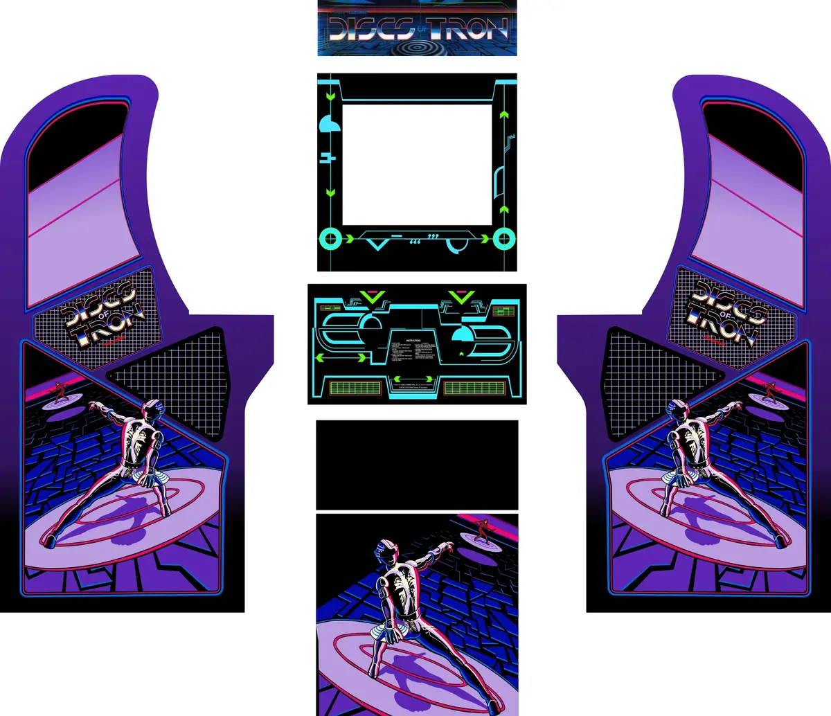 Arcade1up - Discs Of Tron Art Kit 1