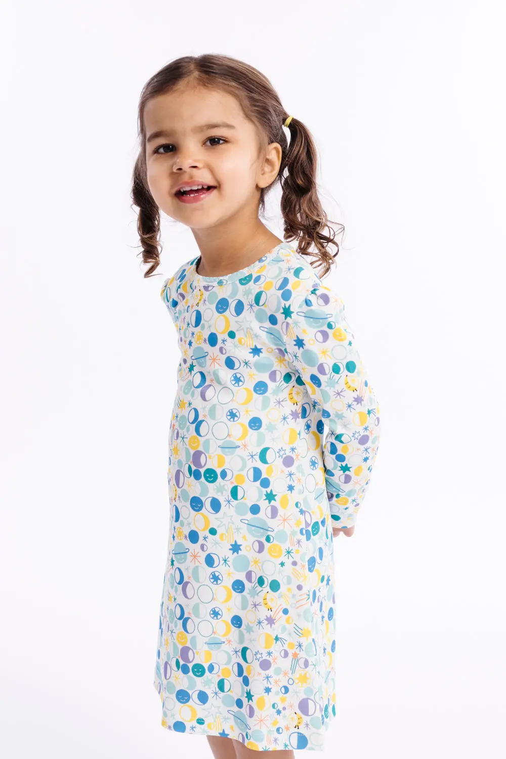 Dodo Banana Many Moons Organic Pima Cotton Dodo Dress 1
