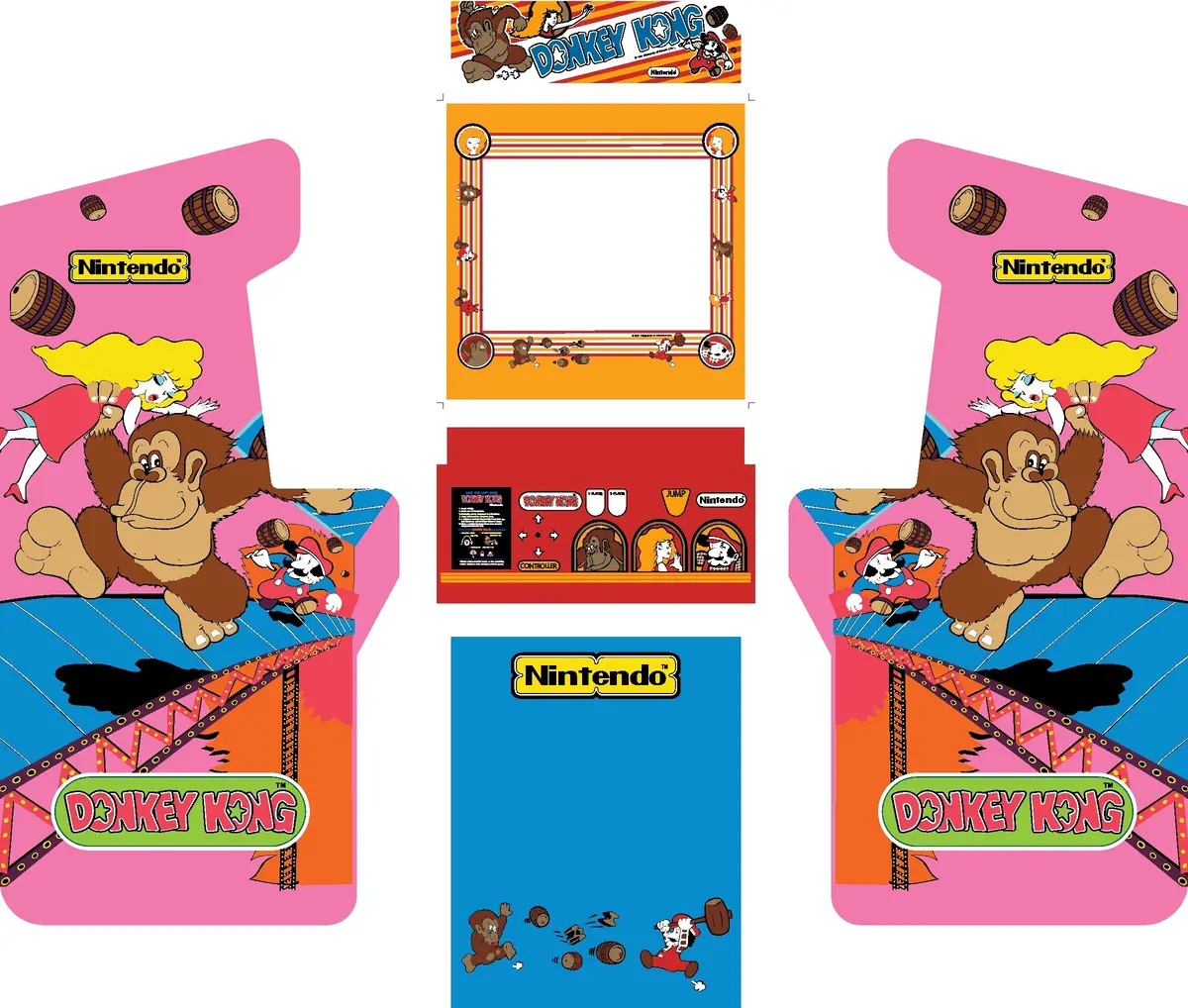Arcade1up - Donkey Kong Art (To Fit Simpsons) 1