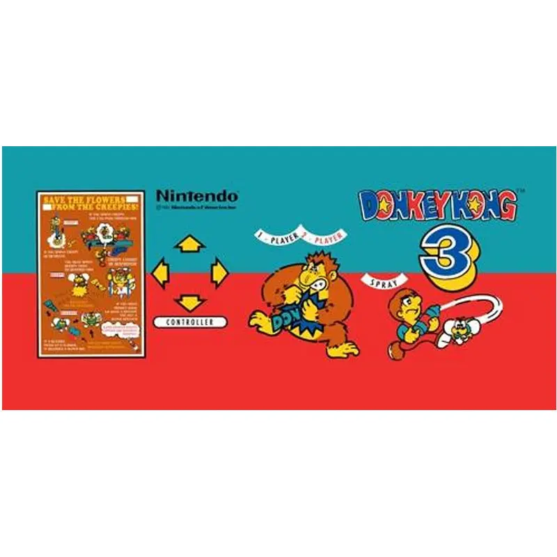 Donkey Kong 3 Cpo Dk3 - Control Panel Overlay 1