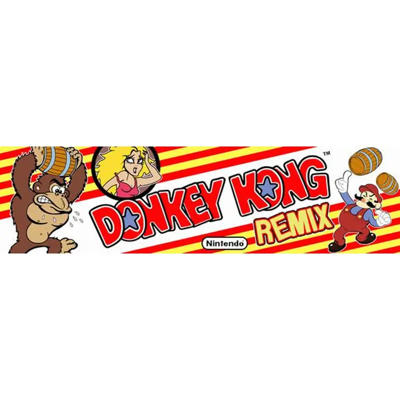 Donkey Kong Remix Arcade Game Marquee 1