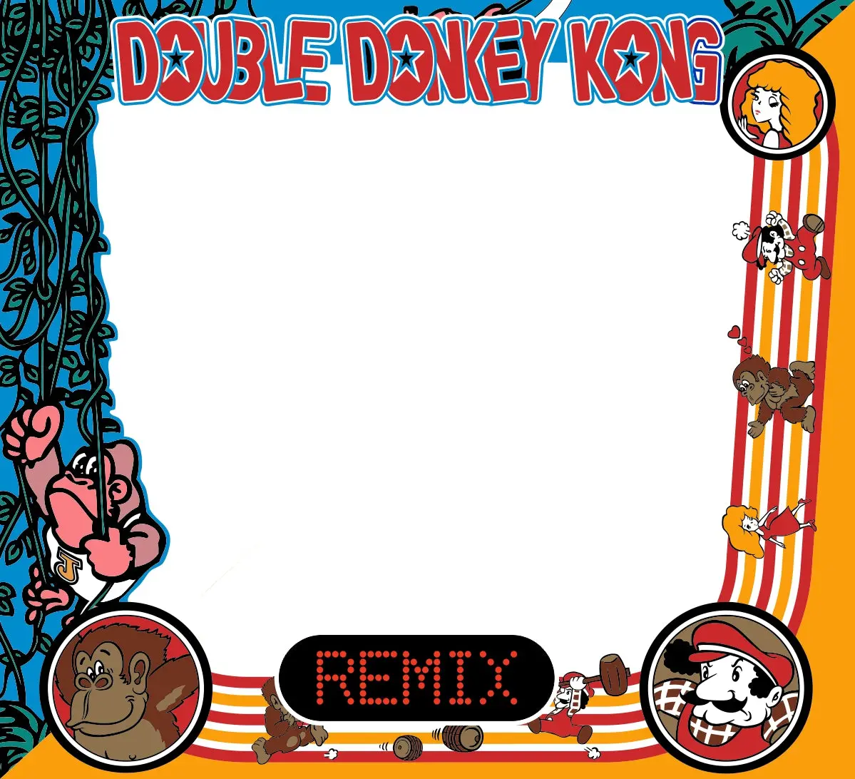 Double Donkey Kong Remix Arcade Bezel 1