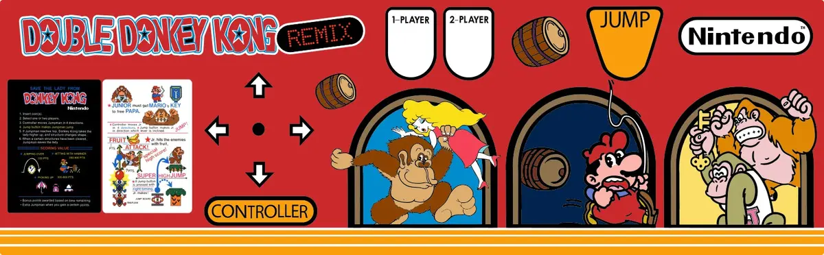 Double Donkey Kong Remix - Control Panel Overlay 1