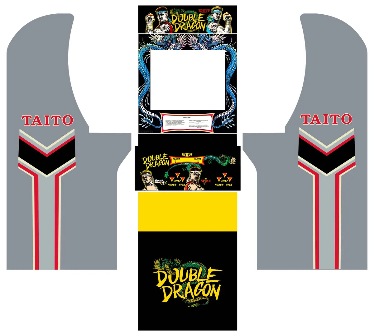 Arcade1up - Double Dragon Art 1