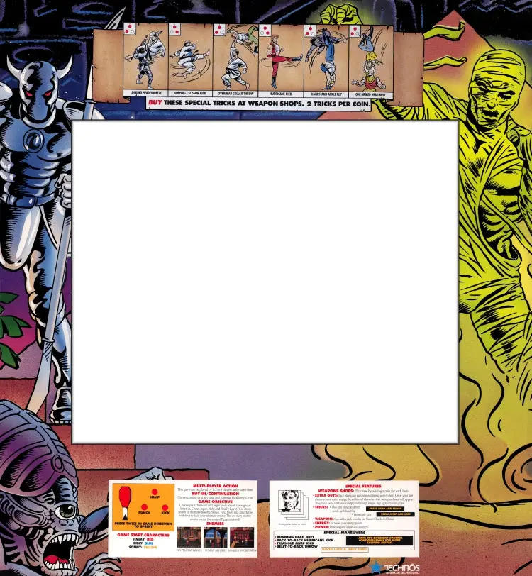 Double Dragon 3: The Rosetta Stone Arcade Bezel 1