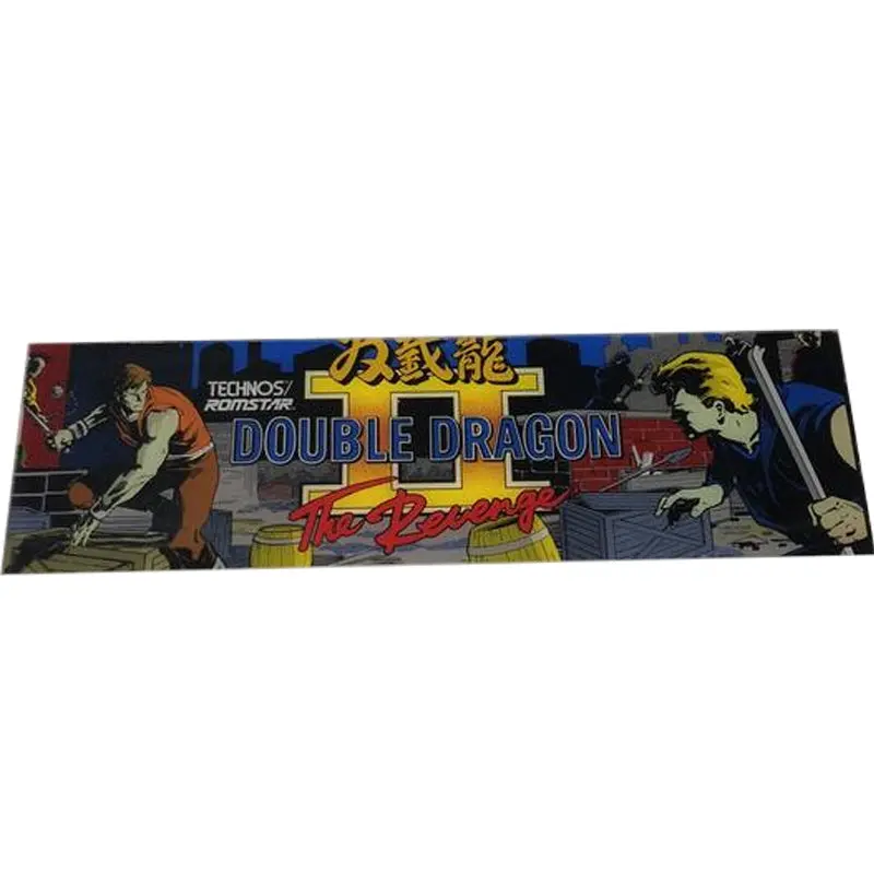 Vintage -  Double Dragon Ii The Revenge Arcade Marquee 1