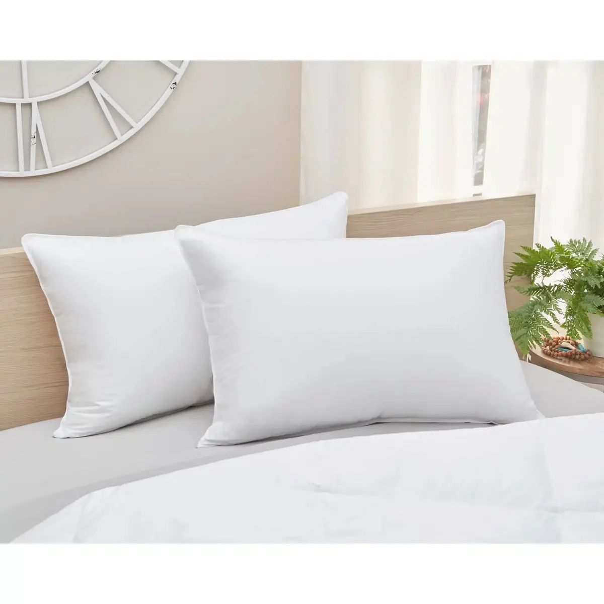 Clean Sleep By Lujo Home – 330Tc Premium White Goose Down Pillow With 700 Fill Power 1