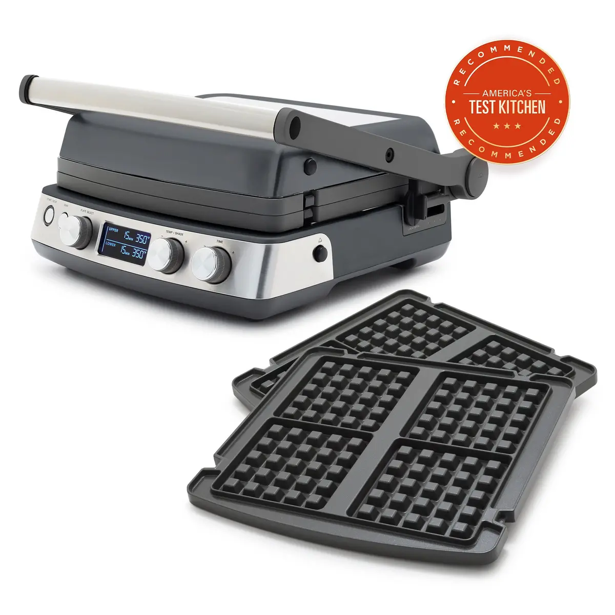 Elite Multi Grill & Griddle With Waffle Plates | Graphite 1