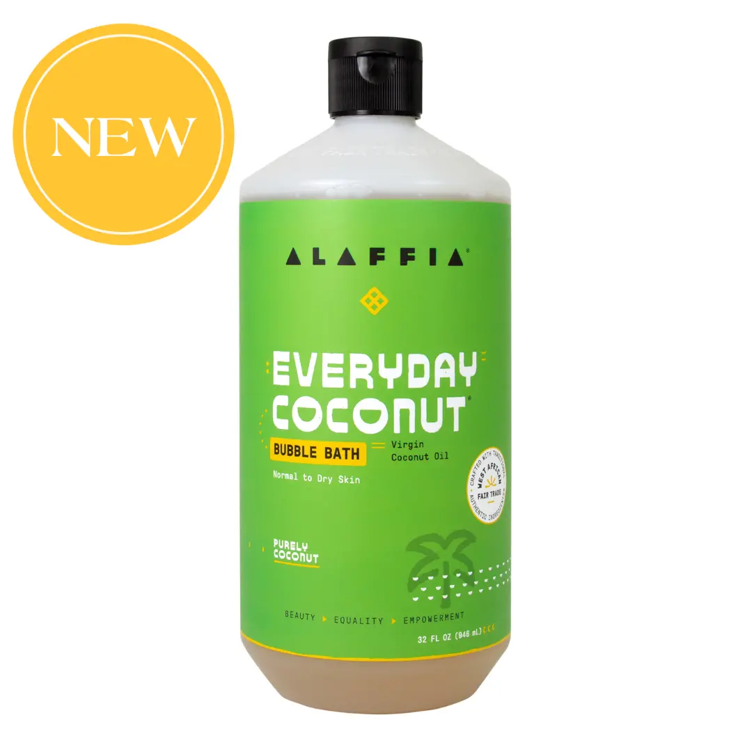 Alaffia Everyday Coconut Bubble Bath, Purely Coconut  32Oz 1