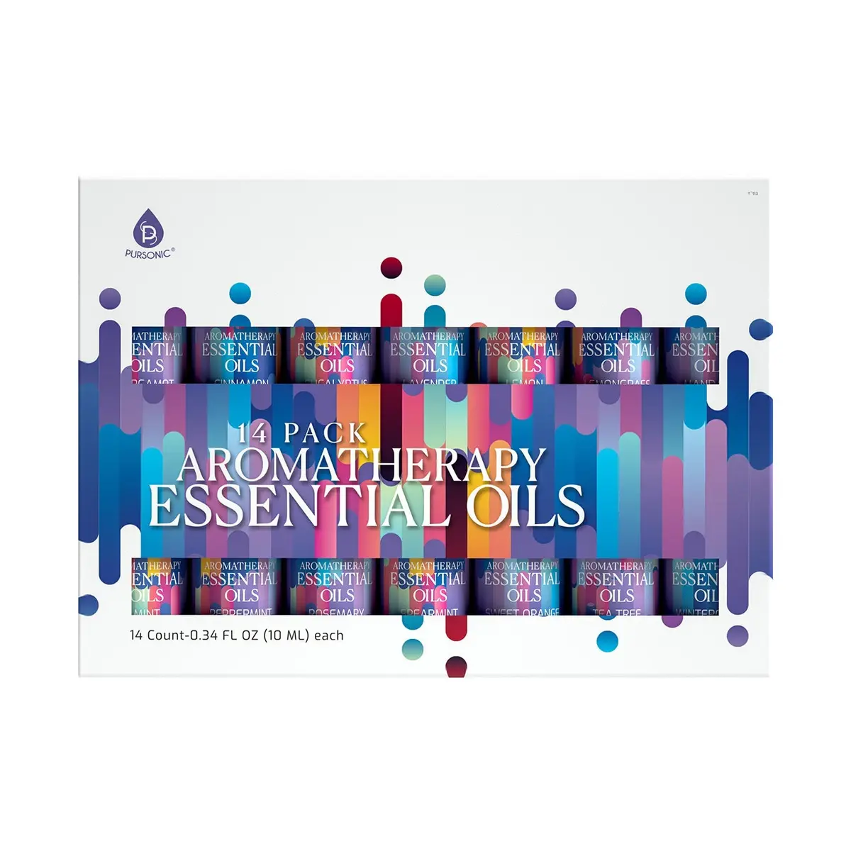 Pursonic 14 Pack Aromatherapy Essential Oil Gift Set 1
