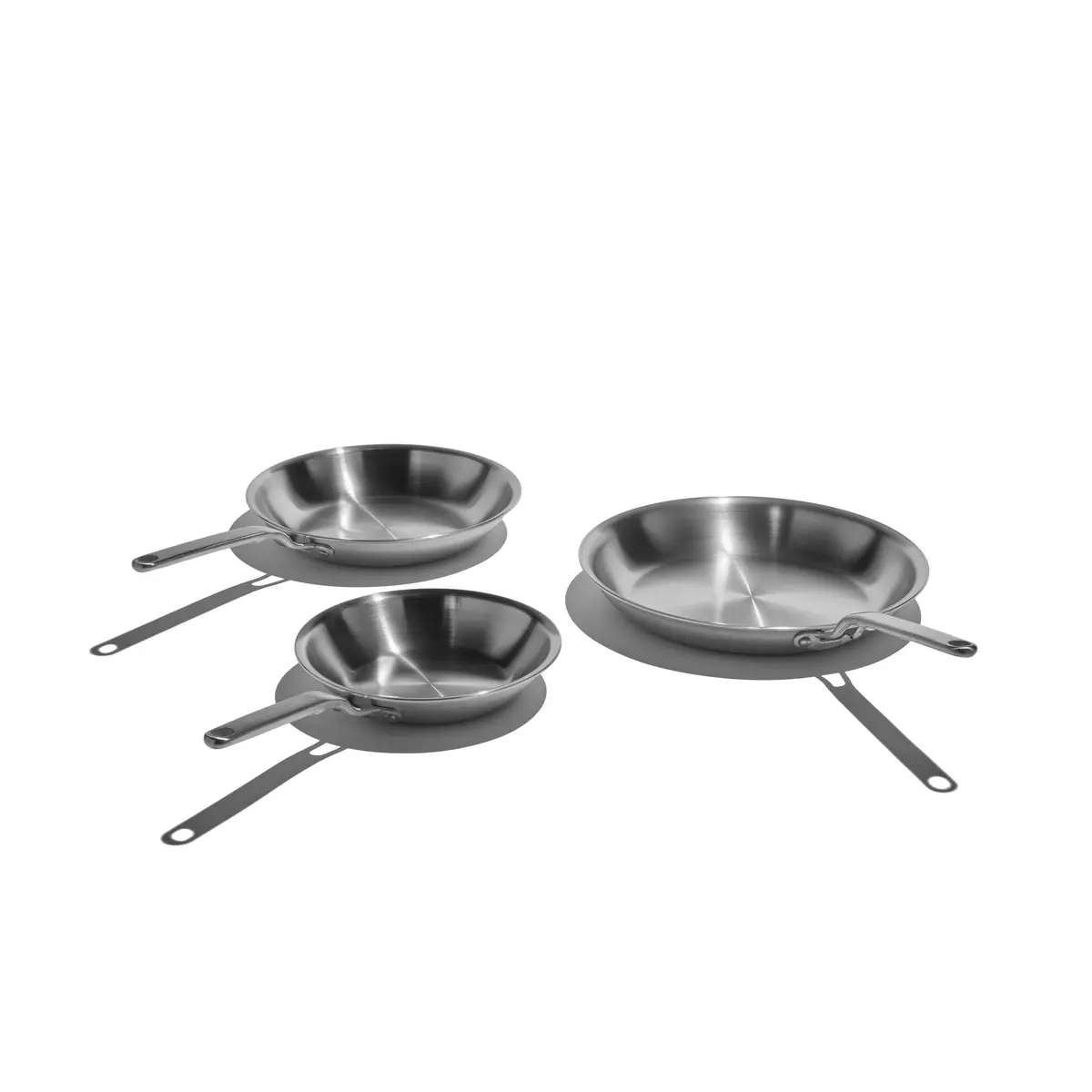 Heritage Steel Eater Series 3 Piece Fry Pan Set 1
