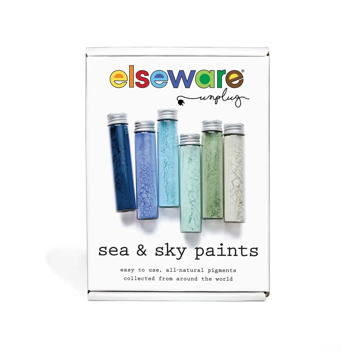 Elseware Unplug Sea & Sky Paint Set – Non-Toxic Earth Pigments (15–17G Per Vial) 1