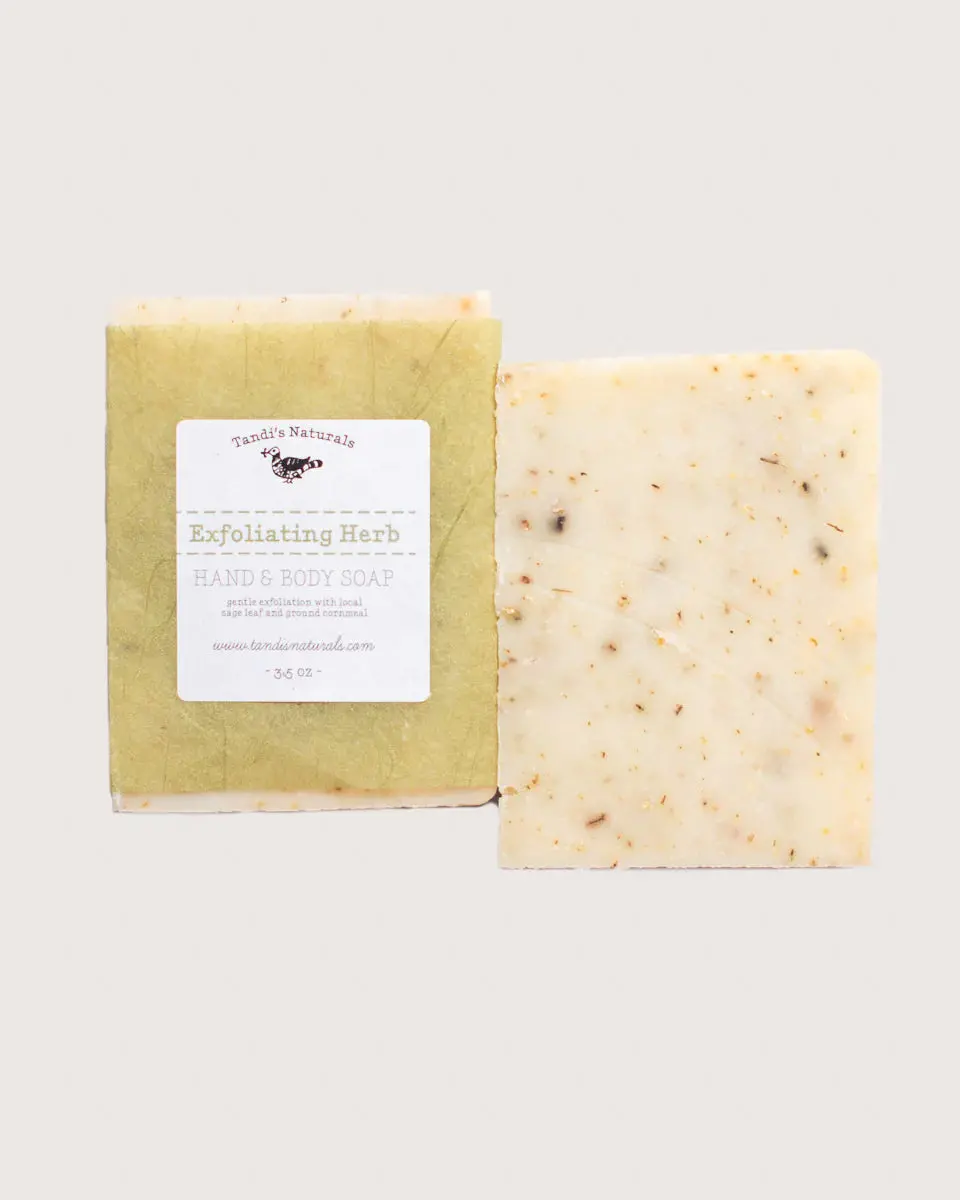 Exfoliating Herb Soap From Tandi's Naturals (4 Pack) 1
