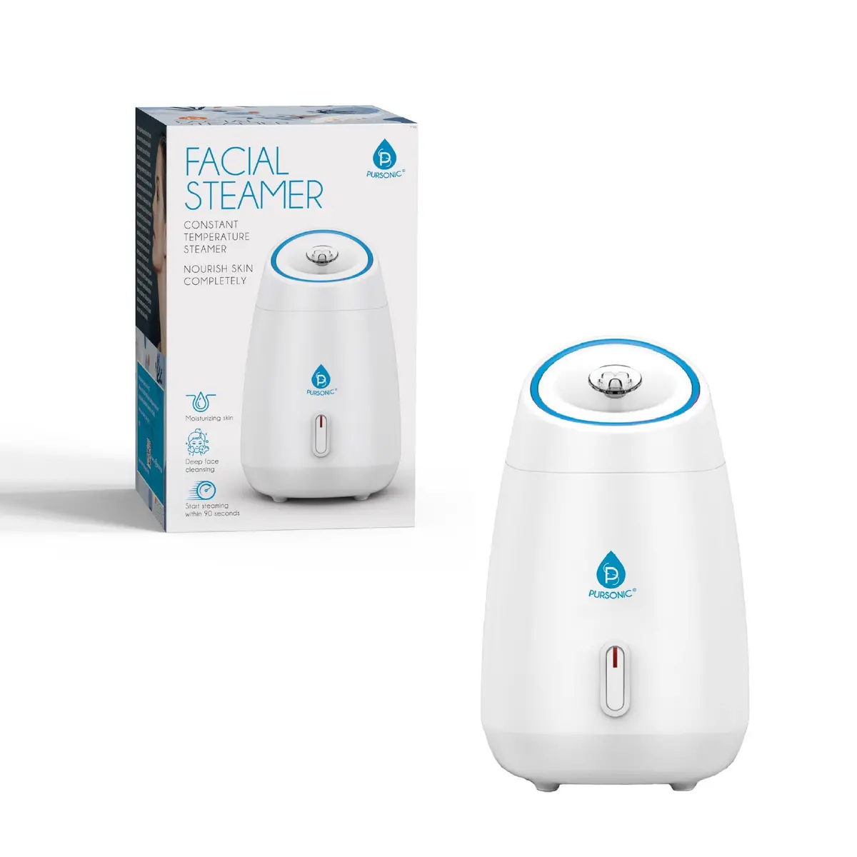 Pursonic Facial Steamer Hot Mist Moisturizing Spa 1
