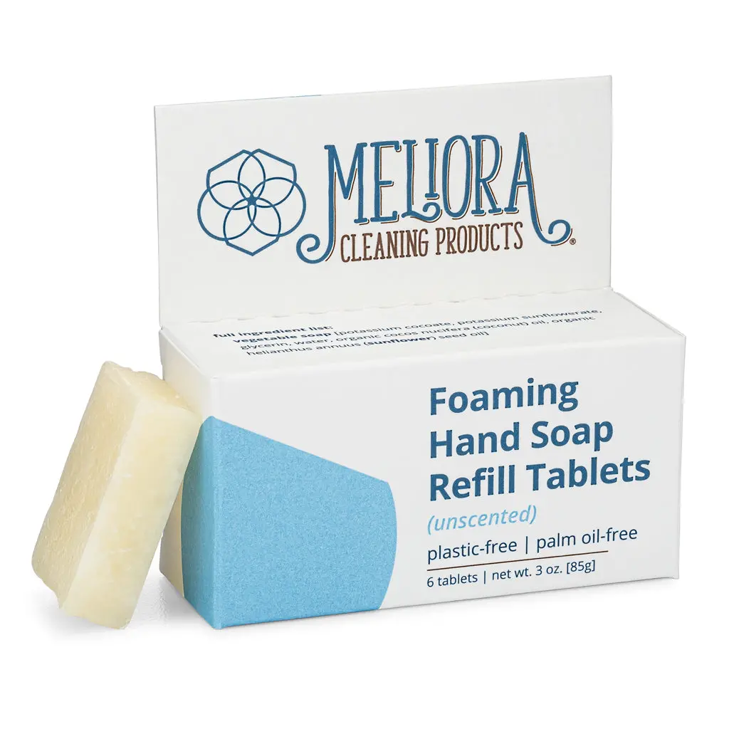 Meliora Foaming Hand Soap Refill Tablets - 5-Pack (30 Tablets) 1