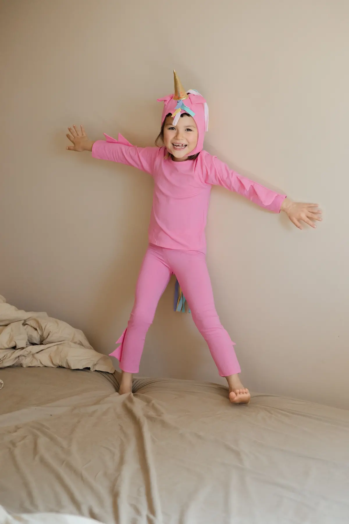 Band Of The Wild Pink Unicorn Costume 3