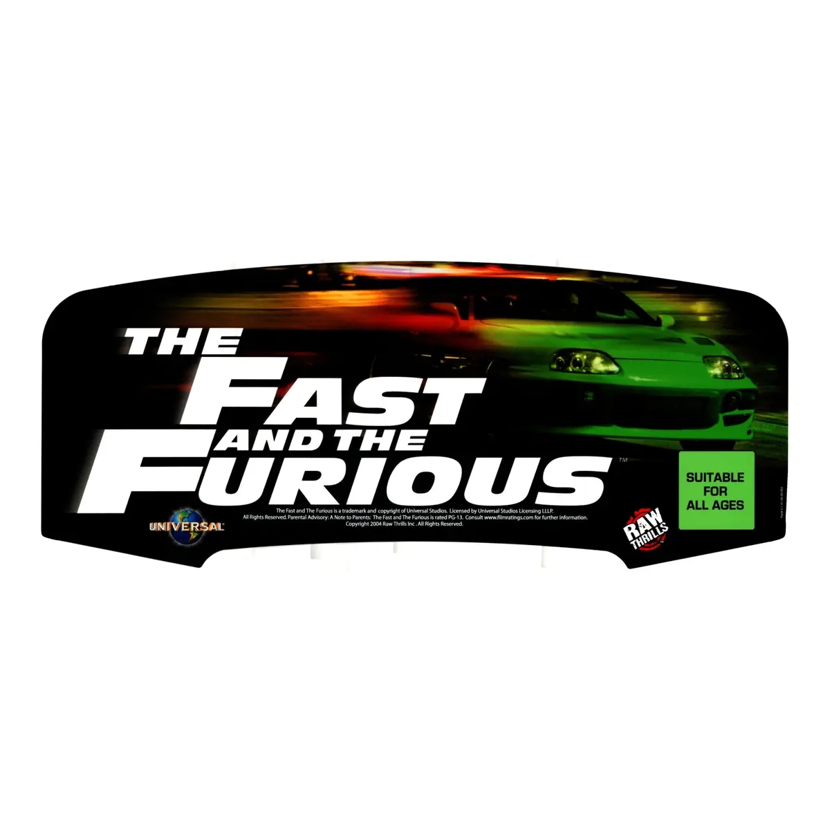 Fast & The Furious Arcade Marquee 1