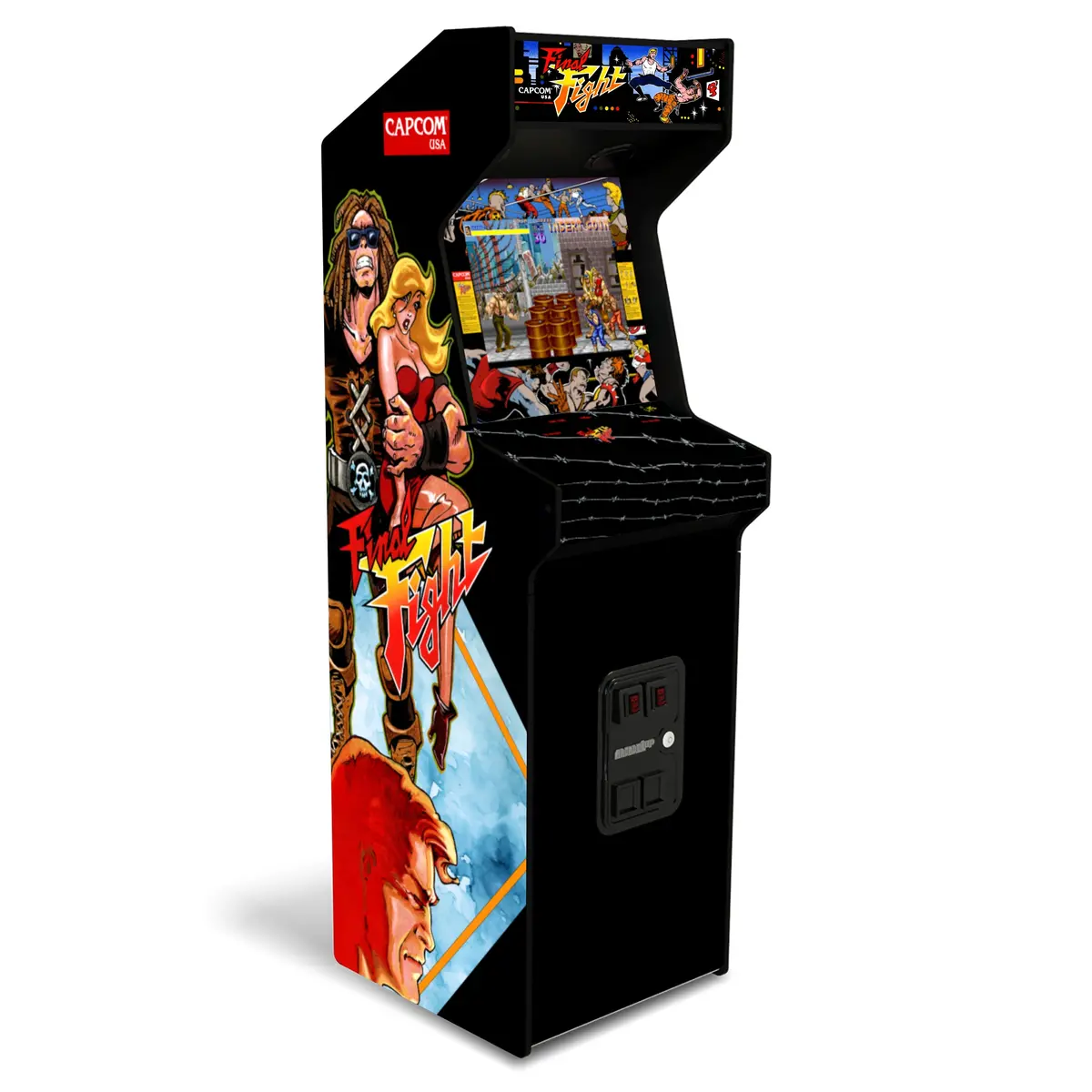 Final Fight Arcade1up Deluxe Art Kit (For Street Fighter 2: Ce Deluxe Edition) 1