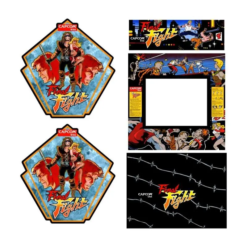 Final Fight Arcade Art Complete Restoration Kit 1