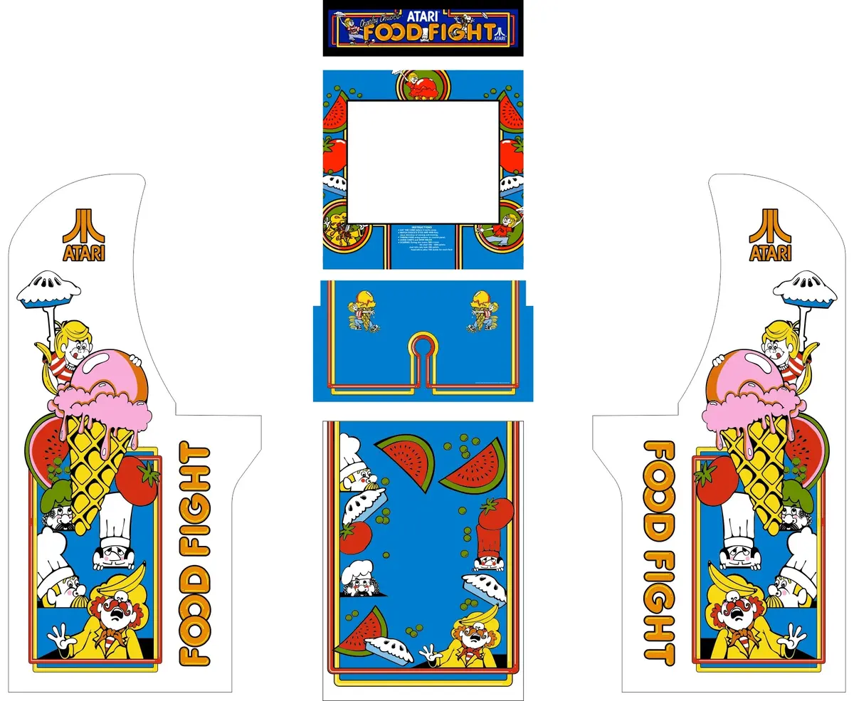 Arcade1up - Food Fight Art 1