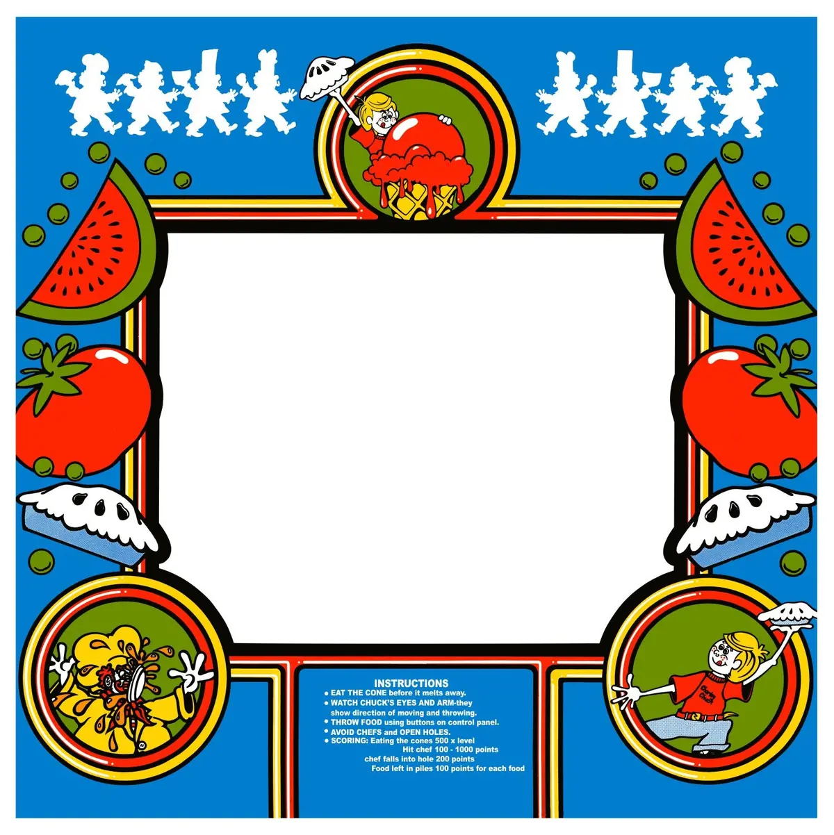 Food Fight Arcade Bezel 3
