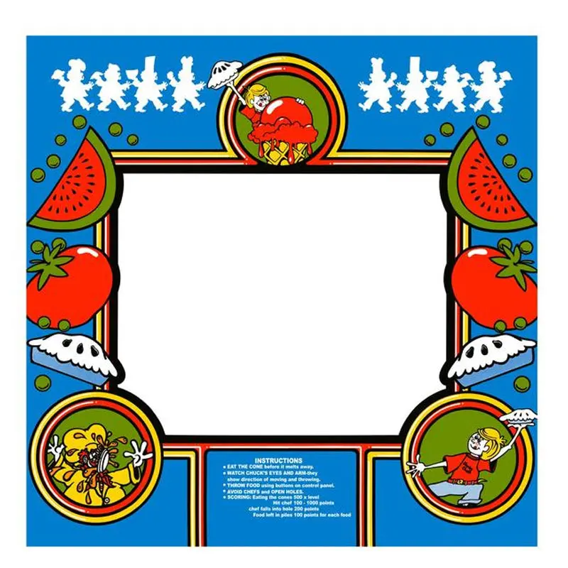 Food Fight Arcade Bezel 1