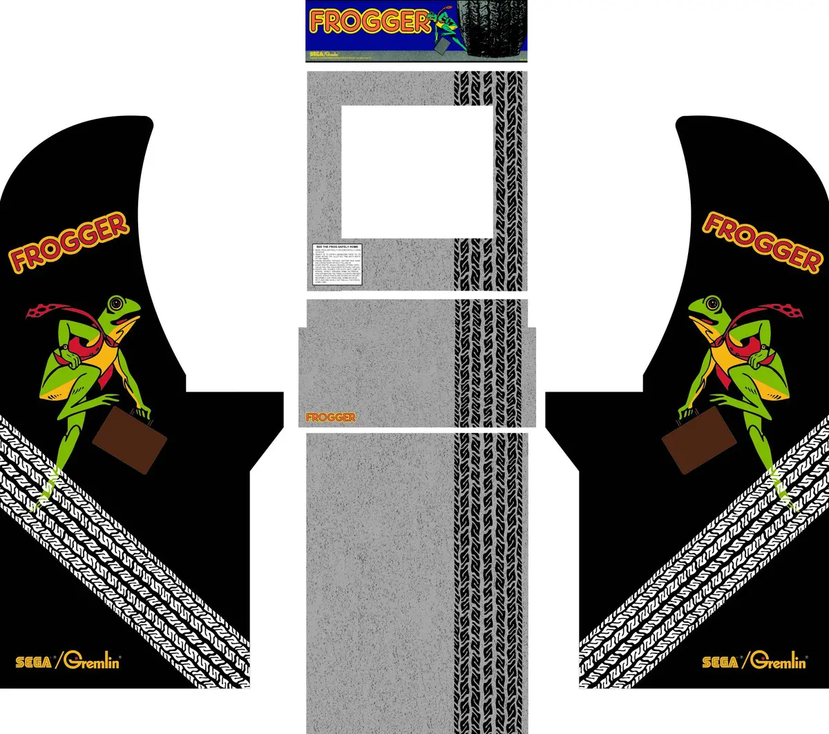 Arcade1up - Frogger Art 1