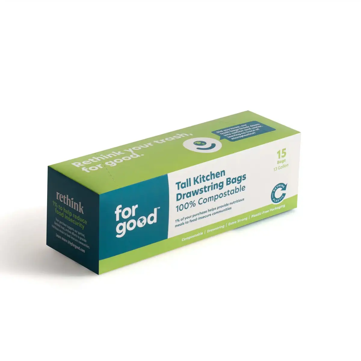 Full Circle Compostable Garbage Bags - 13 Gallon- Three Pack  45 Bags Total 1