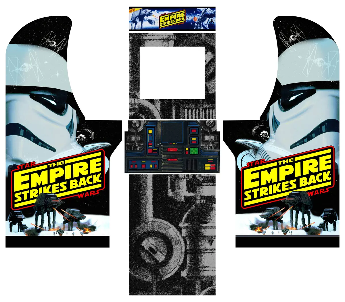 Arcade1up -Star Wars The Empire Strikes Back Art 1