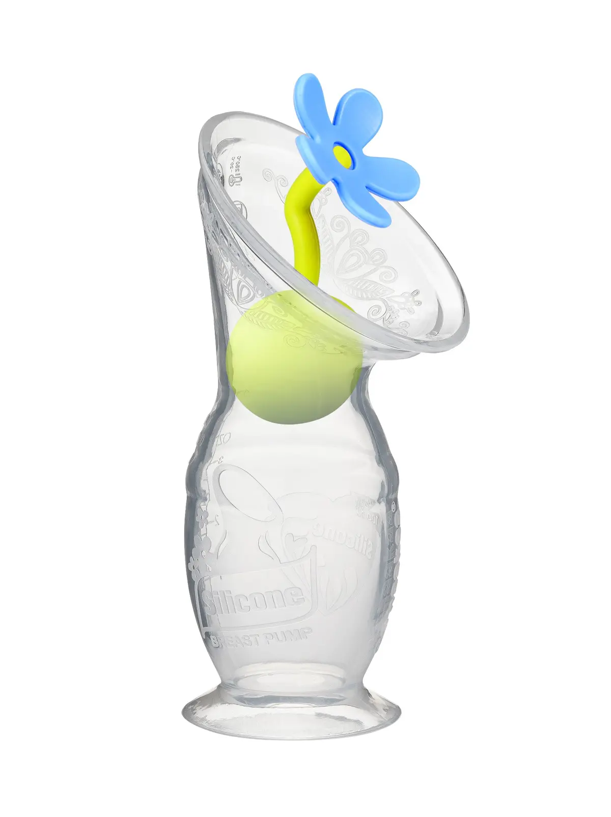Haakaa Gen 2 Silicone Breast Pump With Suction Base 4 Oz And Silicone Flower Stopper Set 1