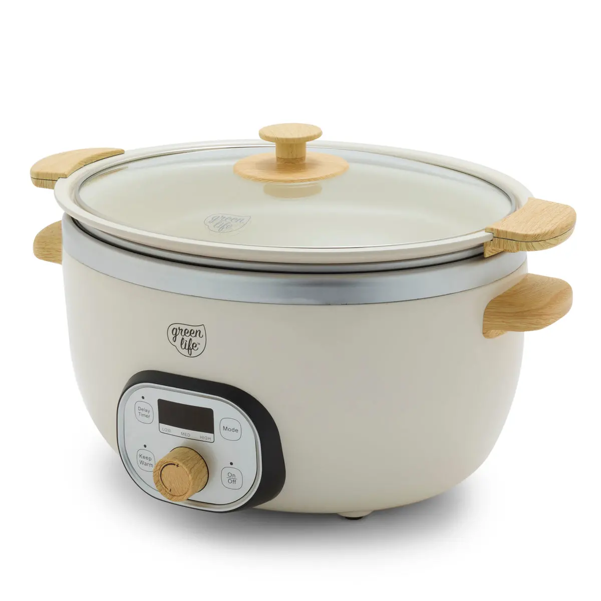 Greenlife Healthy 6-Quart Slow Cooker | Cream 1