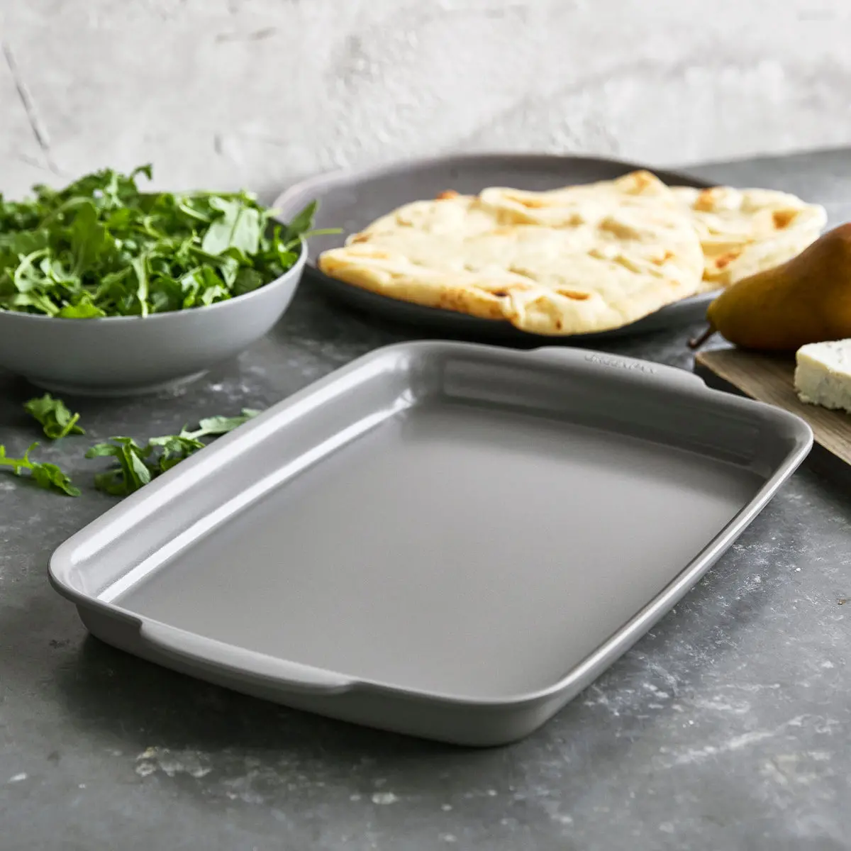 Premiere Ovenware Ceramic Nonstick 2-Piece 13" X 9" Quarter Sheet Pan Set 2