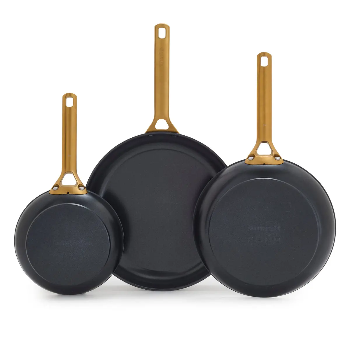 Reserve Pro Ceramic Nonstick 8", 10" And 12" Frypan Set | Black 1