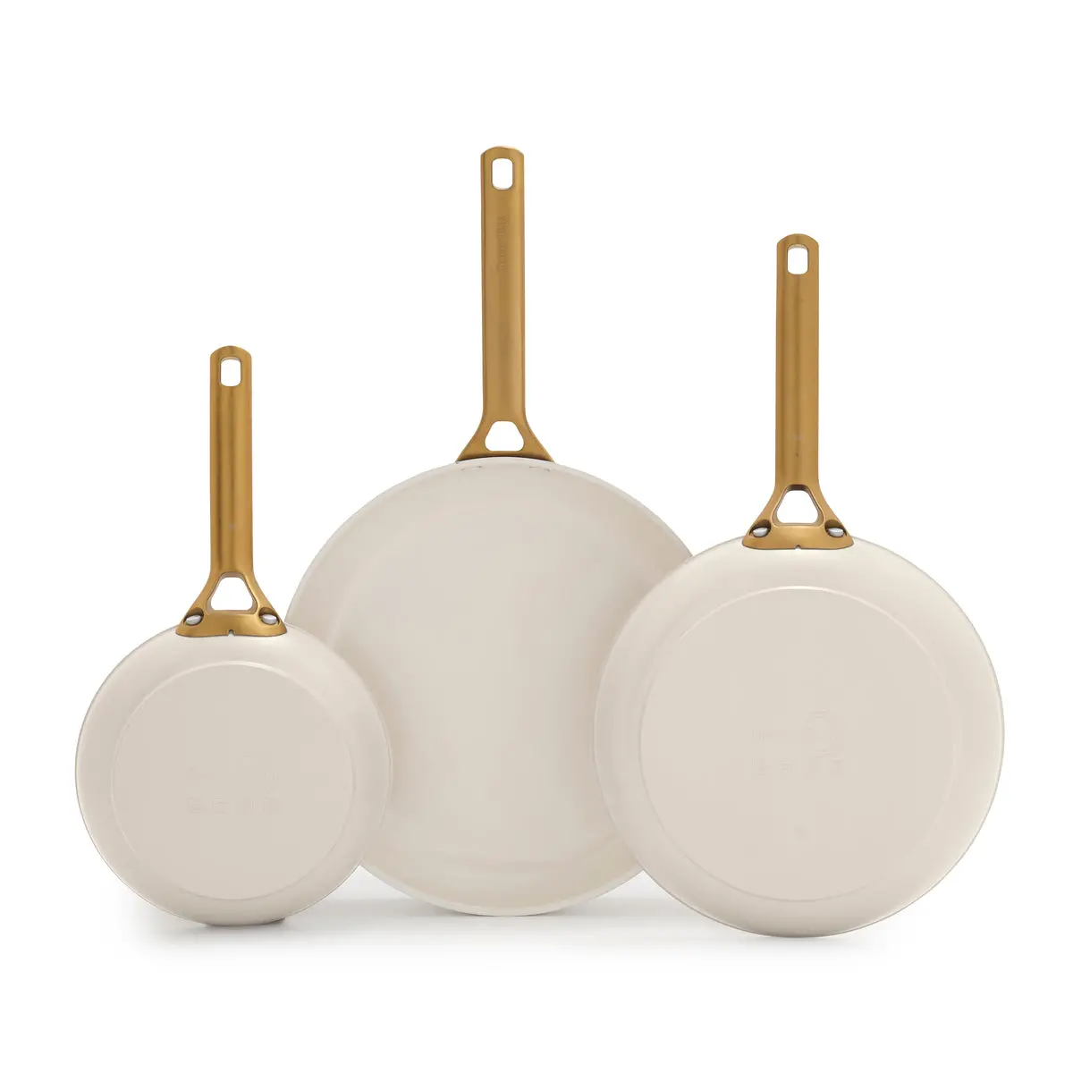 Reserve Pro Ceramic Nonstick 8", 10" And 12" Frypan Set | Cream 1