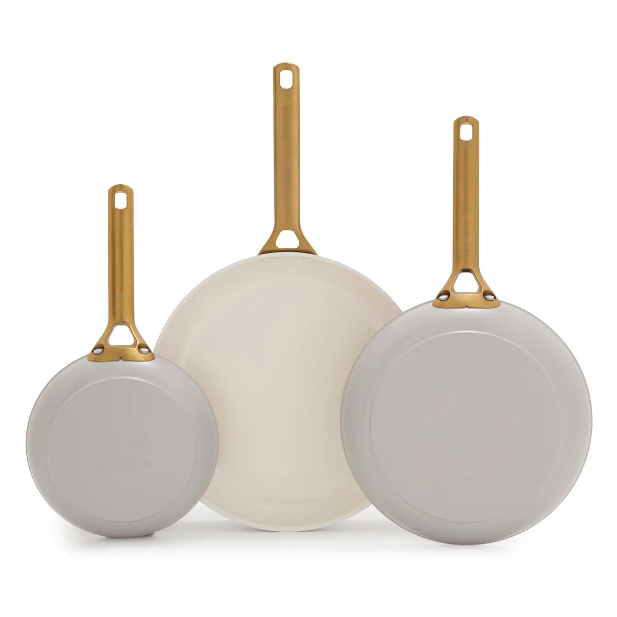 Reserve Pro Ceramic Nonstick 8", 10" And 12" Frypan Set | Oyster 1