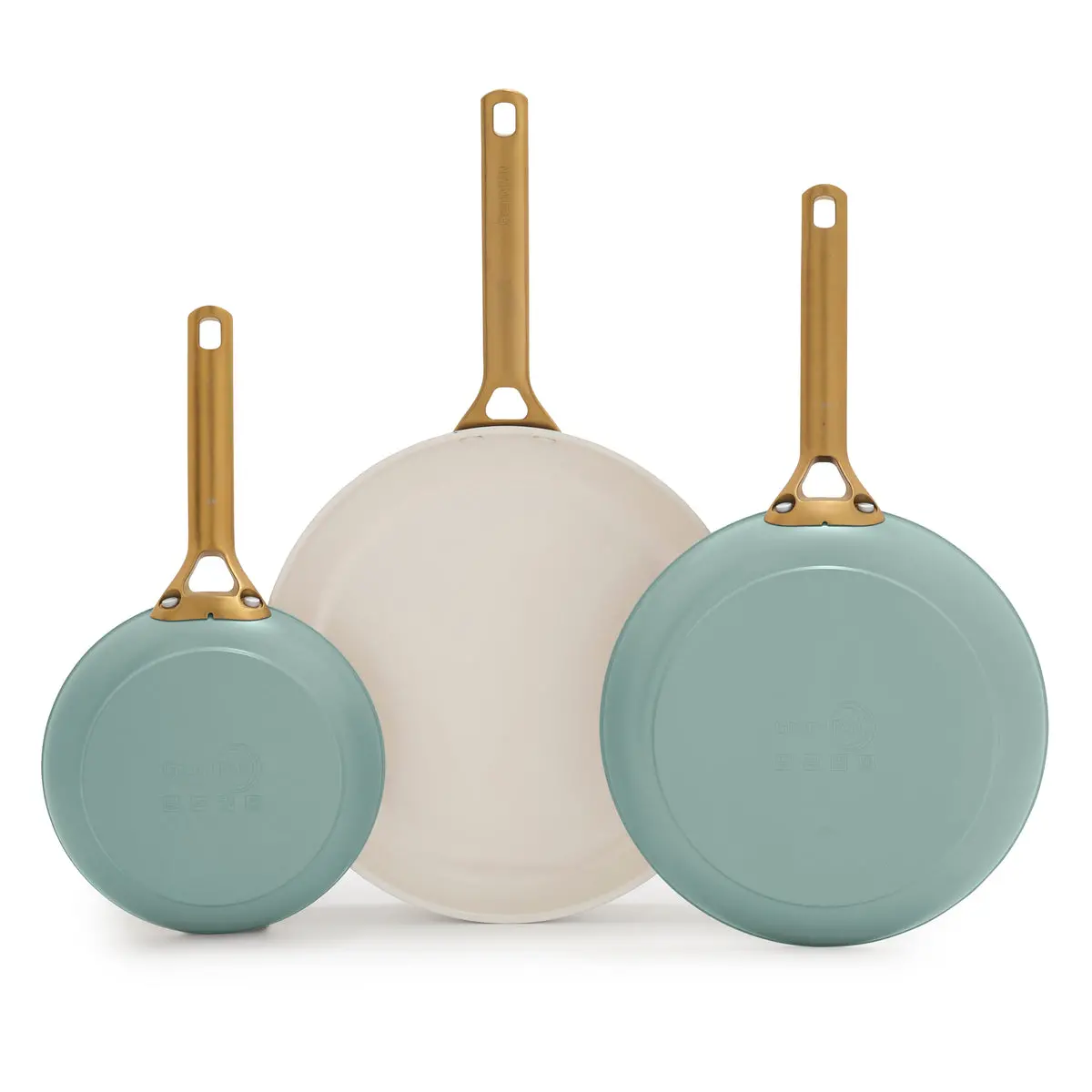 Reserve Pro Ceramic Nonstick 8", 10" And 12" Frypan Set | Moss 1