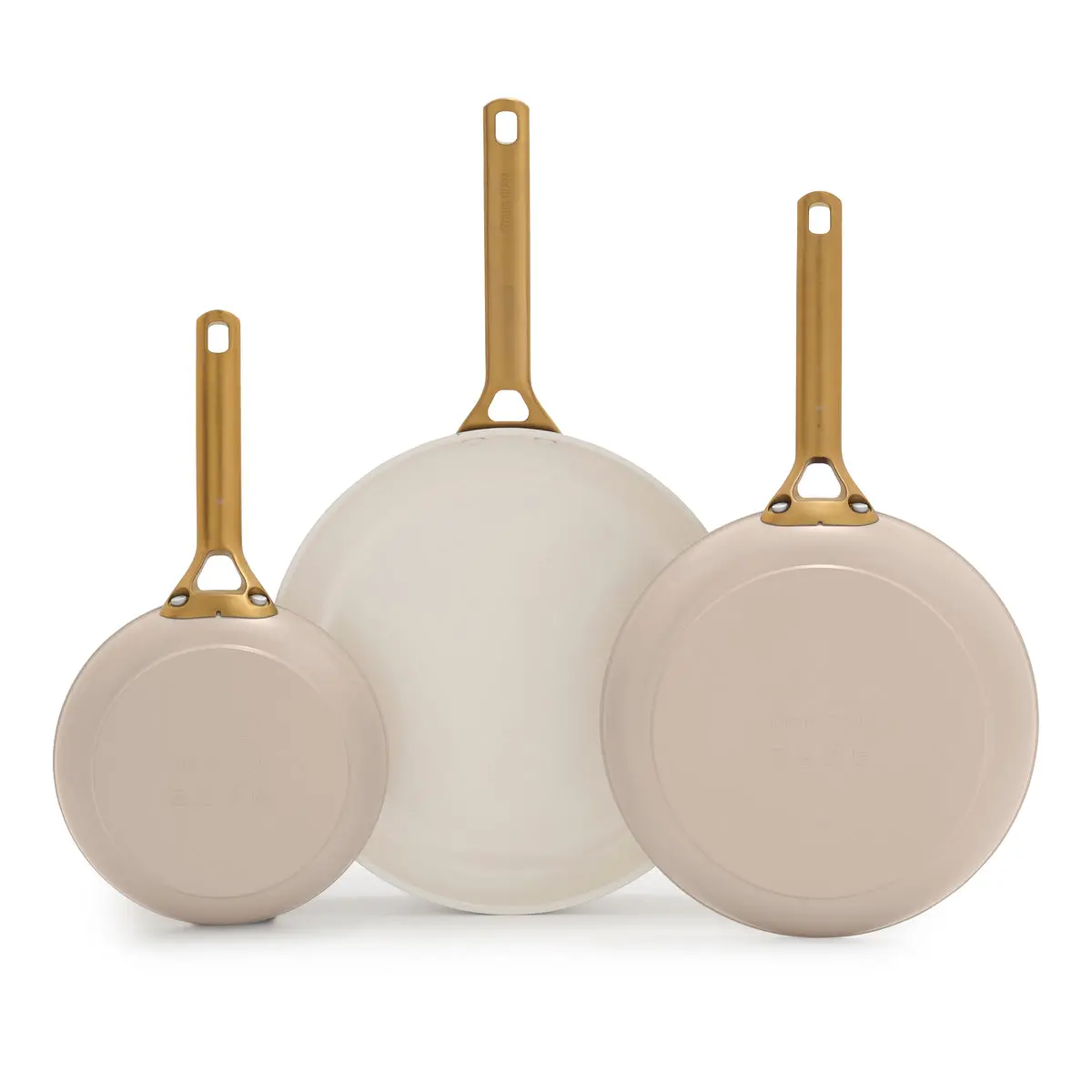Reserve Pro Ceramic Nonstick 8", 10" And 12" Frypan Set | Macadamia 1