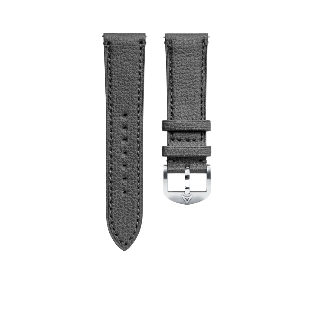 Short Gull Grey Granolo Leather Strap 1