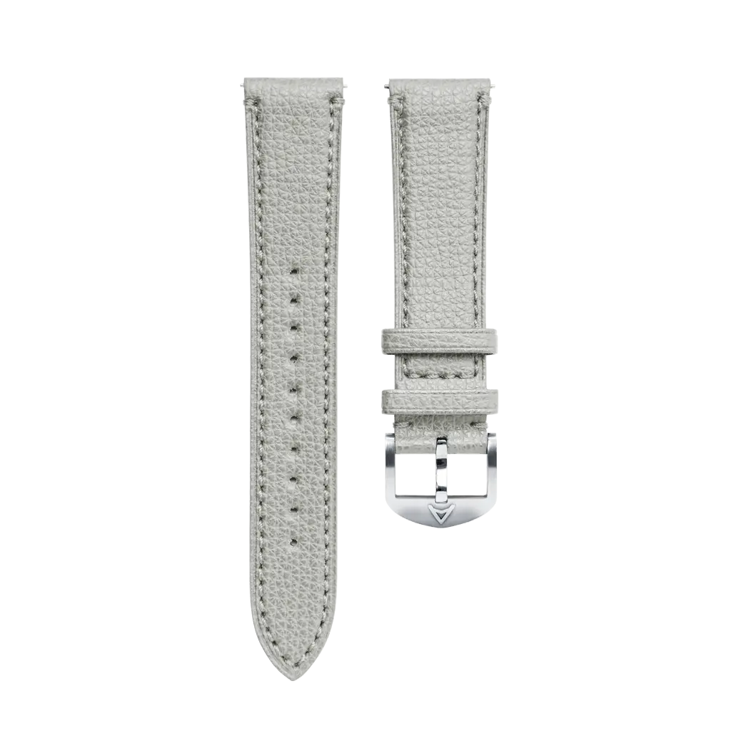 Pearl Grey Granolo Leather Strap 1