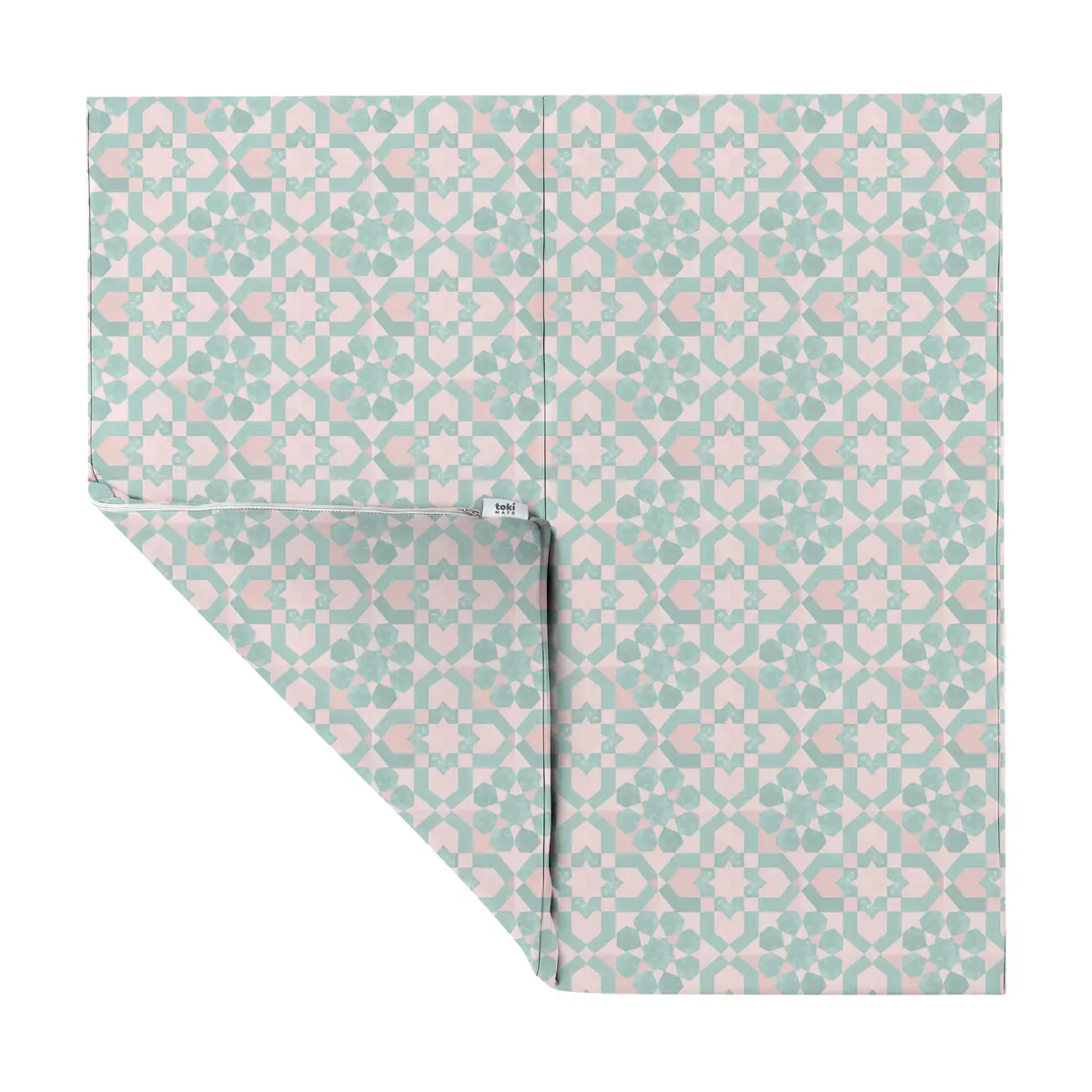 Toki Mats Green Tile Vegan Leather Mat 1