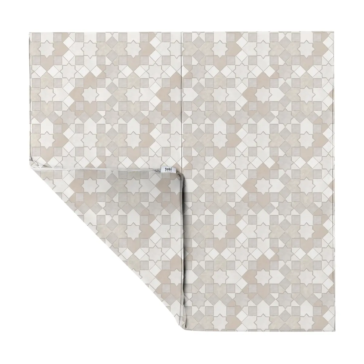 Toki Mats Grey Mosaic Vegan Leather Mat 1
