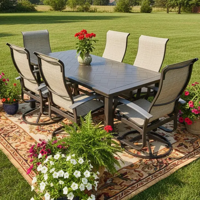 Belle Isle Mgp Sling Patio Dining Sets 1